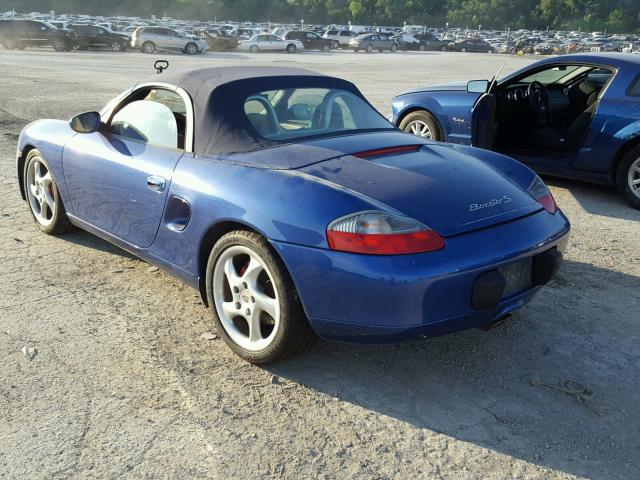 WP0CB2984YU662650 - 2000 PORSCHE BOXSTER S BLUE photo 3