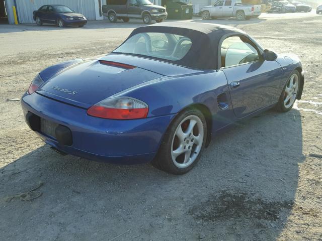 WP0CB2984YU662650 - 2000 PORSCHE BOXSTER S BLUE photo 4