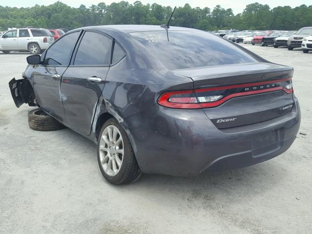 1C3CDFCB3GD516183 - 2016 DODGE DART LIMIT GRAY photo 3