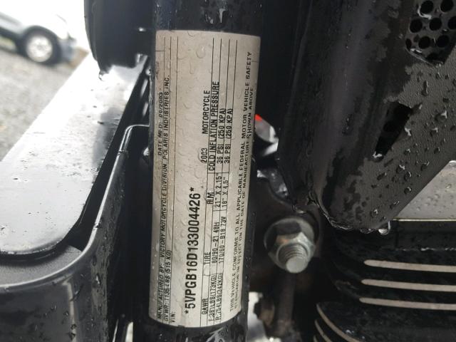 5VPGB16D133004426 - 2003 VICTORY MOTORCYCLES VEGAS 蓝色 照片 10