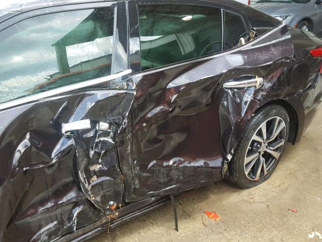 1N4AA6AP5GC399051 - 2016 NISSAN MAXIMA 3.5 BURGUNDY photo 9