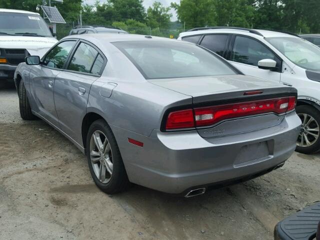 2C3CDXJG4EH296413 - 2014 DODGE CHARGER SX GRAY photo 3