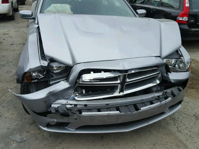 2C3CDXJG4EH296413 - 2014 DODGE CHARGER SX GRAY photo 7