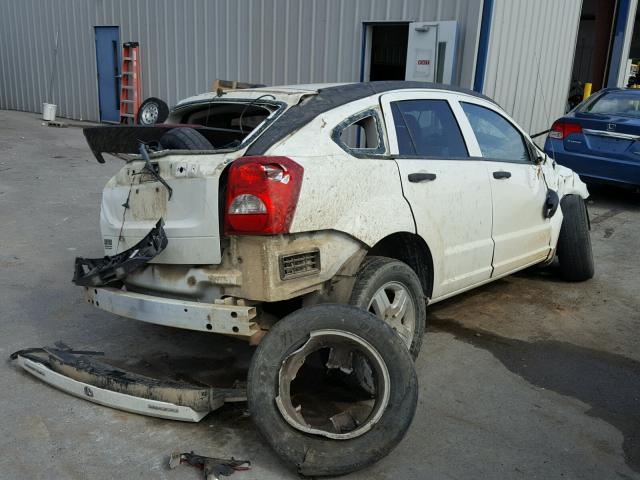 1B3CB1HA3AD621982 - 2010 DODGE CALIBER EX WHITE photo 4