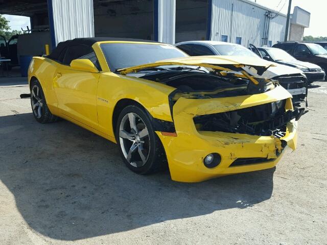 2G1FC3D31C9114566 - 2012 CHEVROLET CAMARO LT YELLOW photo 1