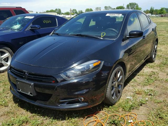 1C3CDFBB0FD403422 - 2015 DODGE DART SXT BLACK photo 2