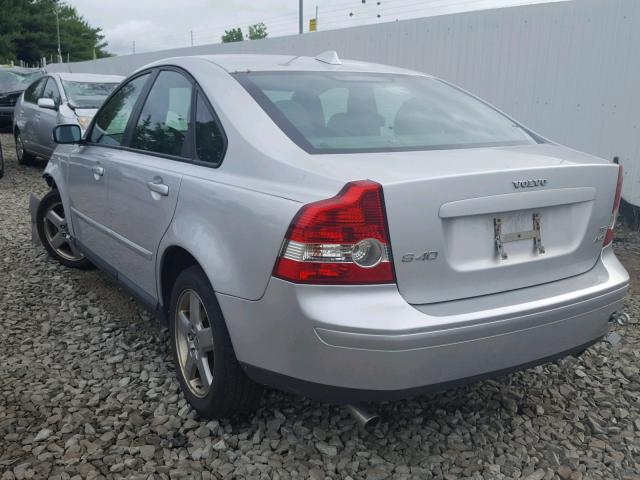 YV1MH682X62192411 - 2006 VOLVO S40 T5 SILVER photo 3