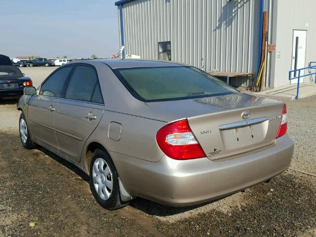 4T1BE32K93U700067 - 2003 TOYOTA CAMRY LE TAN photo 3