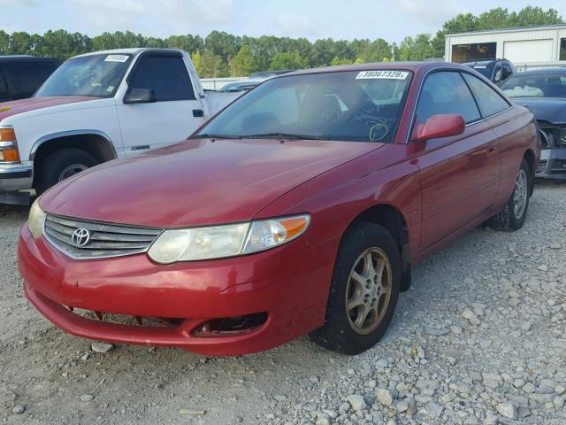 2T1CE22P42C014934 - 2002 TOYOTA CAMRY SOLA RED photo 2