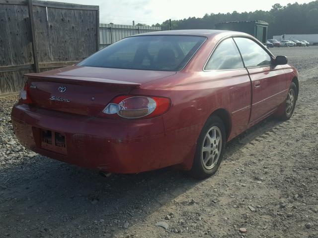 2T1CE22P42C014934 - 2002 TOYOTA CAMRY SOLA RED photo 4