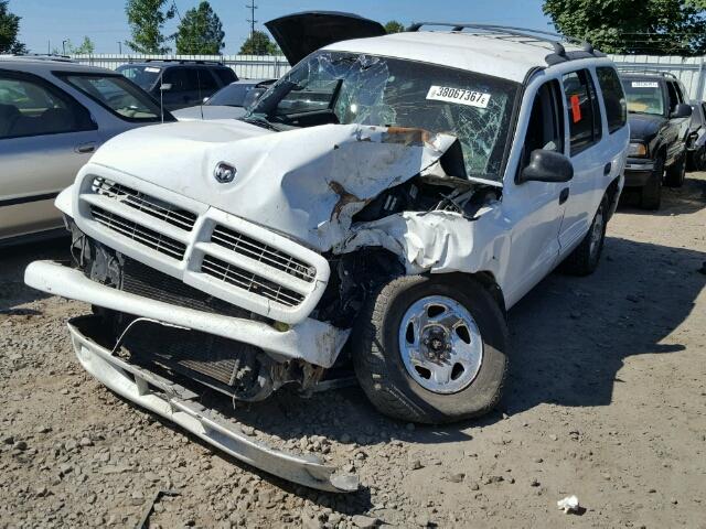 1B4HS28Z0YF136419 - 2000 DODGE DURANGO WHITE photo 2