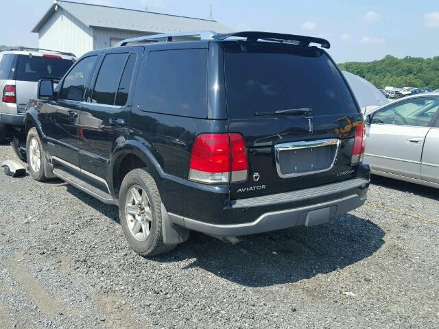 5LMEU88H14ZJ52415 - 2004 LINCOLN AVIATOR BLACK photo 3