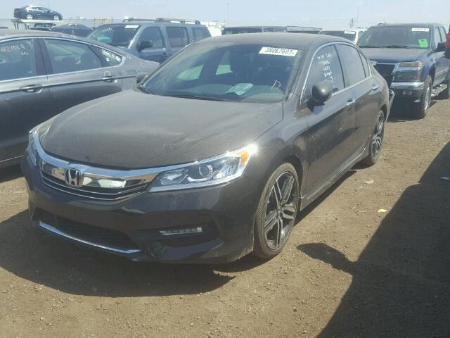 1HGCR2F59GA085718 - 2016 HONDA ACCORD BROWN photo 2