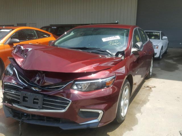 1G1ZB5ST3GF277375 - 2016 CHEVROLET MALIBU LS ბურგუნდია ფოტო 2