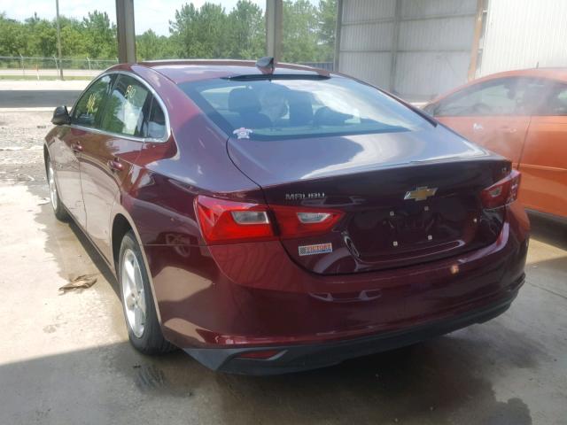1G1ZB5ST3GF277375 - 2016 CHEVROLET MALIBU LS ბურგუნდია ფოტო 3
