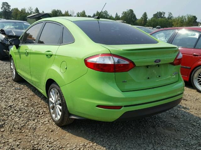 3FADP4BJ4EM190194 - 2014 FORD FIESTA SE GREEN photo 3