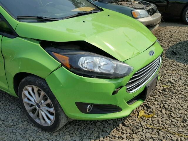 3FADP4BJ4EM190194 - 2014 FORD FIESTA SE GREEN photo 9