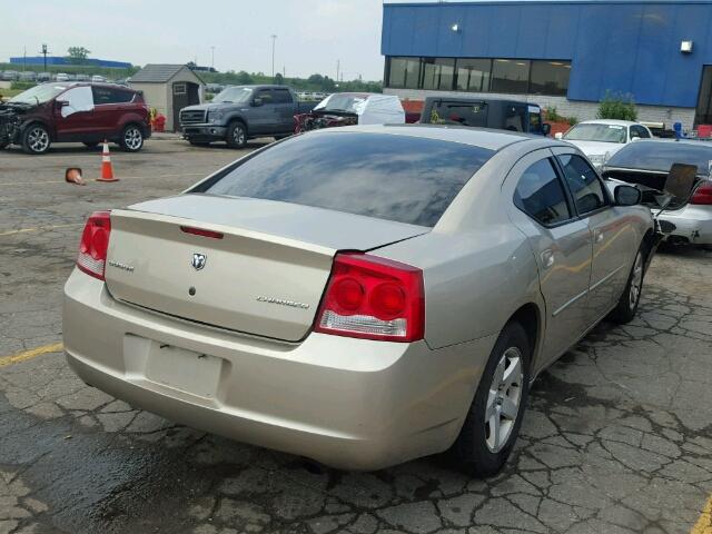 2B3KA43V79H589014 - 2009 DODGE CHARGER GOLD photo 4