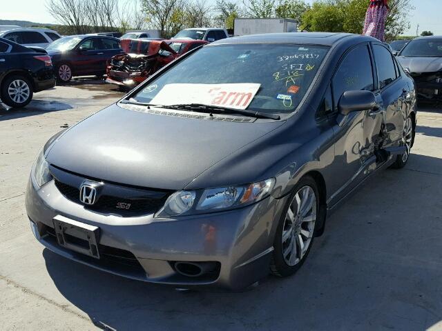 2HGFA5E53BH701043 - 2011 HONDA CIVIC SI GRAY photo 2