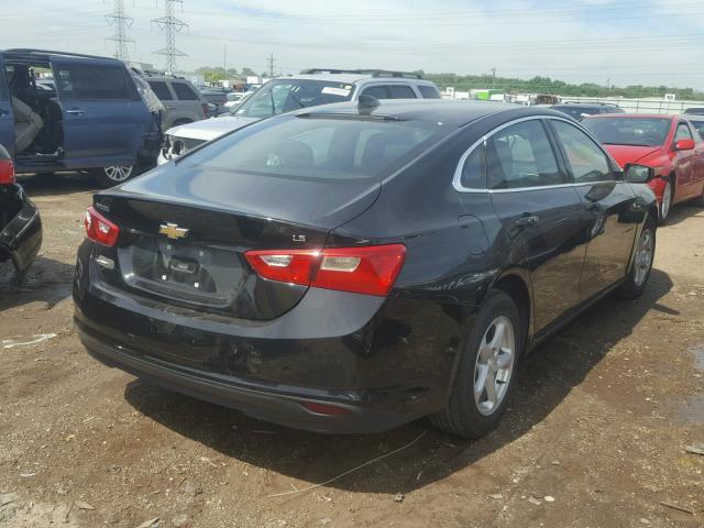 1G1ZB5ST4GF293424 - 2016 CHEVROLET MALIBU LS შავი ფოტო 4