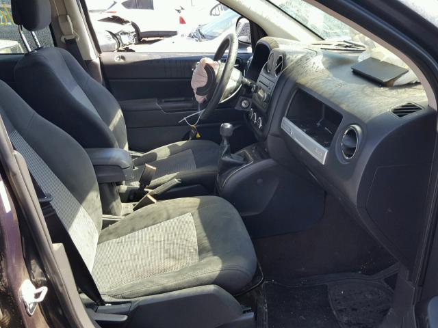 1C4NJCBA3ED553008 - 2014 JEEP COMPASS SP CHARCOAL photo 5