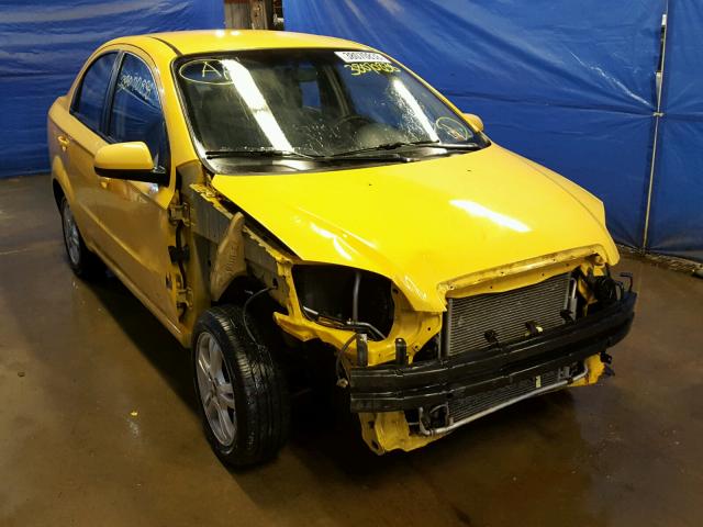 KL1TD5DE2BB117128 - 2011 CHEVROLET AVEO LS YELLOW photo 1