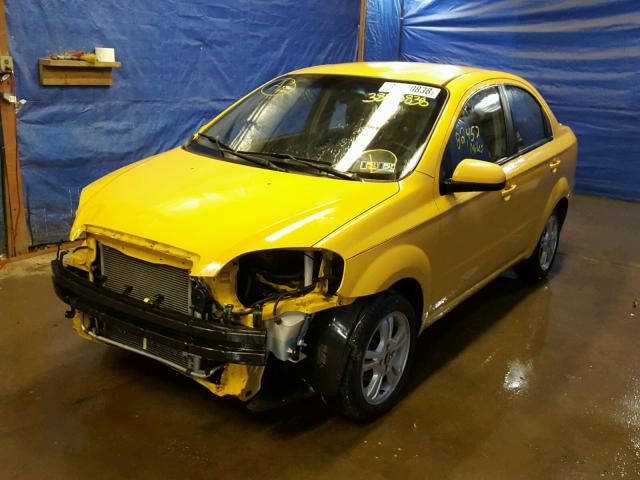KL1TD5DE2BB117128 - 2011 CHEVROLET AVEO LS YELLOW photo 2