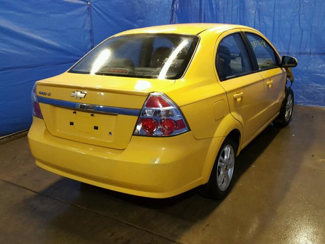 KL1TD5DE2BB117128 - 2011 CHEVROLET AVEO LS YELLOW photo 4