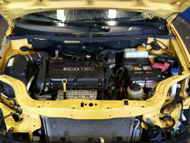 KL1TD5DE2BB117128 - 2011 CHEVROLET AVEO LS YELLOW photo 7