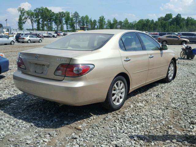 JTHBF30G120048243 - 2002 LEXUS ES 300 GOLD photo 4