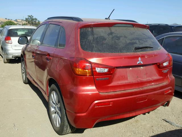 JA4AR4AU6BZ003724 - 2011 MITSUBISHI OUTLANDER RED photo 3