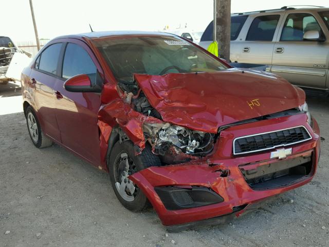 1G1JA5SH3D4248817 - 2013 CHEVROLET SONIC LS RED photo 1