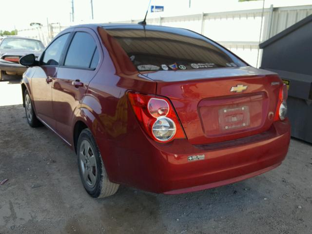 1G1JA5SH3D4248817 - 2013 CHEVROLET SONIC LS RED photo 3