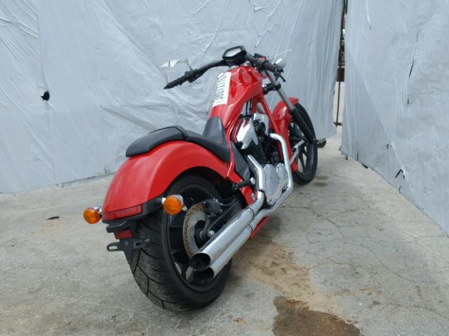 JH2SC61N6DK101378 - 2013 HONDA VT1300 CX RED photo 4