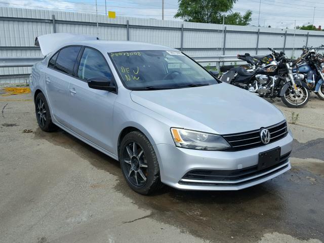 3VW2K7AJ8FM315697 - 2015 VOLKSWAGEN JETTA BASE Արծաթագույն լուսանկար 1