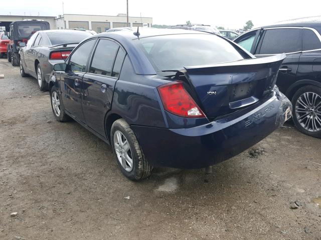 1G8AJ58F37Z205514 - 2007 SATURN ION LEVEL BLUE photo 3