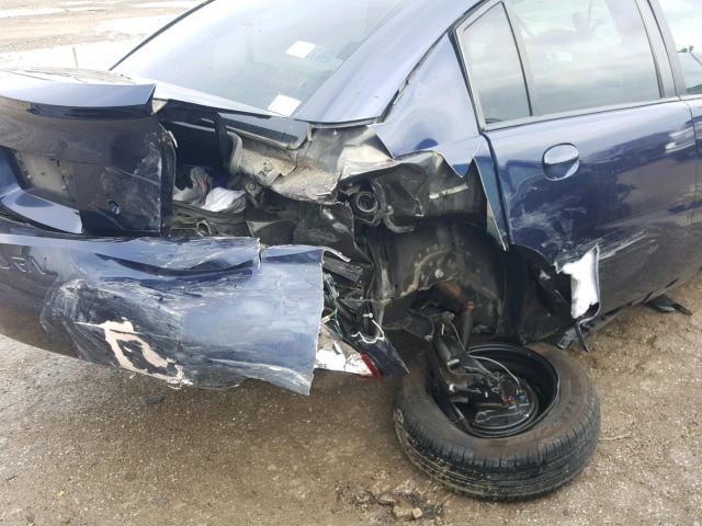 1G8AJ58F37Z205514 - 2007 SATURN ION LEVEL BLUE photo 9