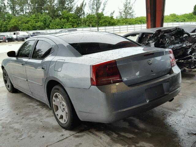 2B3KA43G16H474065 - 2006 DODGE CHARGER SE GRAY photo 3