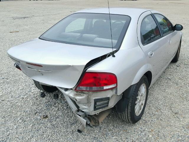 1C3EL46X75N702758 - 2005 CHRYSLER SEBRING SILVER photo 4