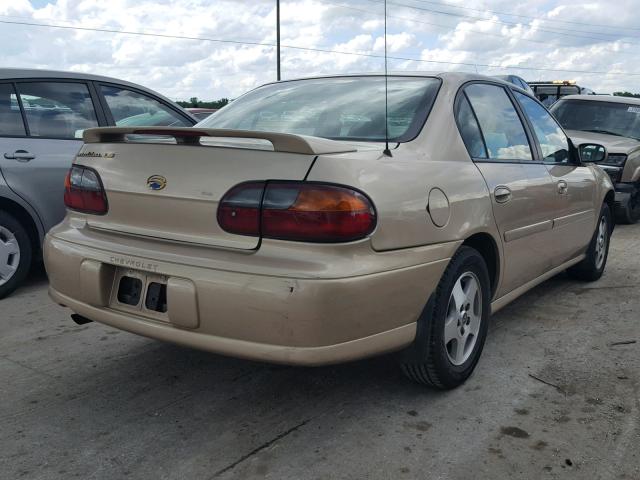 1G1NE52J63M608878 - 2003 CHEVROLET MALIBU LS GOLD photo 4