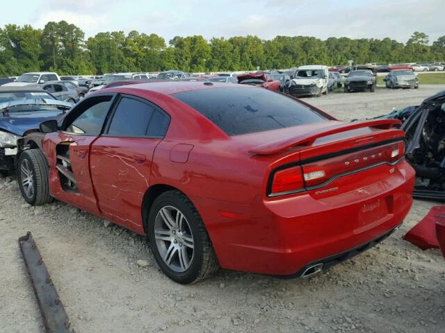 2C3CDXCT7DH521111 - 2013 DODGE CHARGER R/ RED photo 3