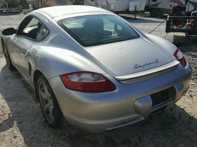 WP0AB29866U781093 - 2006 PORSCHE CAYMAN S SILVER photo 3