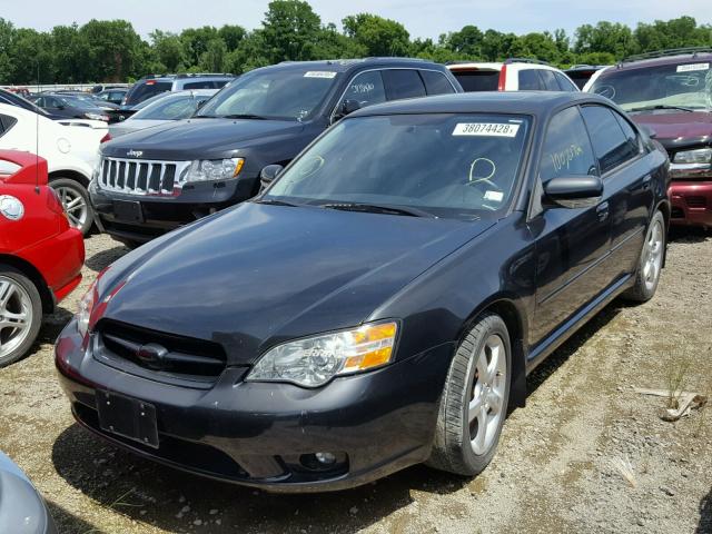 4S3BL676064213142 - 2006 SUBARU LEGACY GT BLACK photo 2