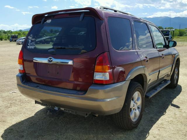 4F2CZ96133KM35935 - 2003 MAZDA TRIBUTE ES MAROON photo 4