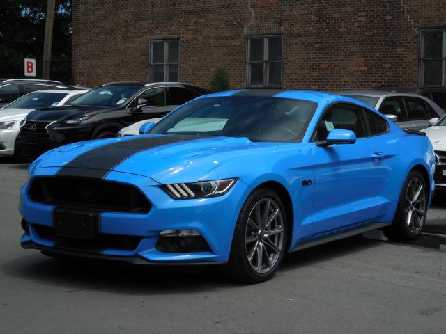1FA6P8CF8H5304878 - 2017 FORD MUSTANG GT BLUE photo 6