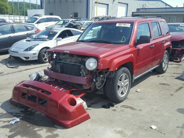 1J8FT28W18D663953 - 2008 JEEP PATRIOT SP RED photo 2