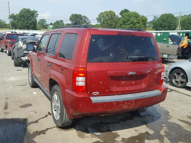 1J8FT28W18D663953 - 2008 JEEP PATRIOT SP RED photo 3