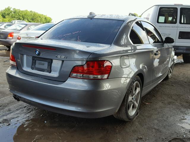 WBAUP73549VK74795 - 2009 BMW 128 I GRAY photo 4