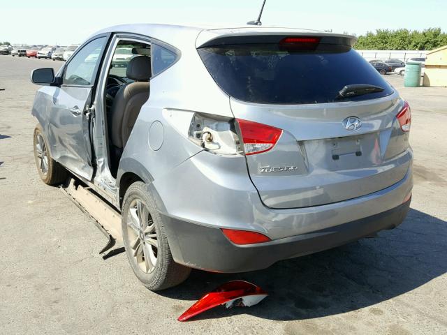 KM8JT3AFXFU085829 - 2015 HYUNDAI TUCSON GLS SILVER photo 3