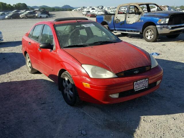 1FAHP38302W223983 - 2002 FORD FOCUS ZTS RED photo 1